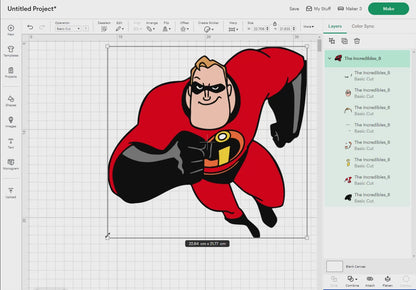 The Incredibles Svg, 47 Designs Easy to use, Cartoon Characters Cliparts, Layered Svg by colors, Transparent Png, Ready cut files for Cricut
