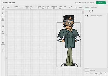 Total Drama Svg Png Set4, 23 Designs Easy to use, Cartoon Characters Cliparts, Layered Svg by colors, Transparent Png, Cut files for Cricut.