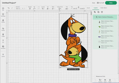 Retro Cartoon Characters - Animals Svg Png, 20 Designs Easy to use, 70s, 80s, Layered Svg by colors, Transparent Png, Cut Files for Cricut.