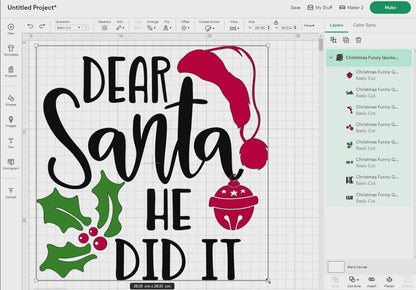 Christmas Funny Quotes Svg Png, 30 Designs Easy to use, Joy, Noel, Jingle, Merry Xmas, Ornament, Funny Quotes Png, Easy cut files for Cricut