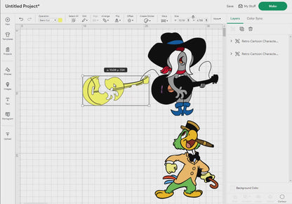 Retro Cartoon Characters - Animals Svg Png, 20 Designs Easy to use, 70s, 80s, Layered Svg by colors, Transparent Png, Cut Files for Cricut.